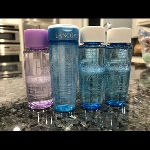 Clinique & Lancôme makeup remover travel size